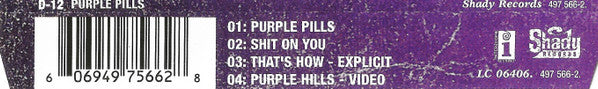 D12 : Purple Pills (CD, Maxi, Enh)