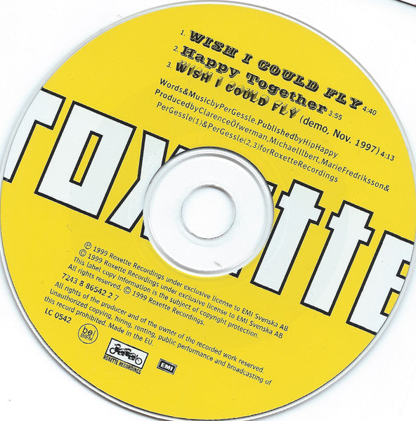 Roxette : Wish I Could Fly (CD, Maxi)