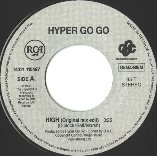 Hyper Go Go : High (7", Single)
