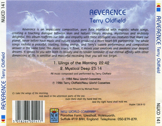 Terry Oldfield : Reverence (CD, Album, RE)