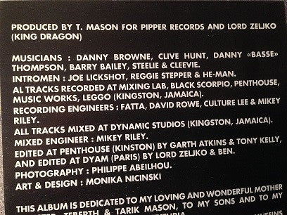 Dean Fraser, Joe Lickshot, Reggie Stepper, King Dragon : Pipper Records & King Dragon Present Dub Story Volume One  (CD)