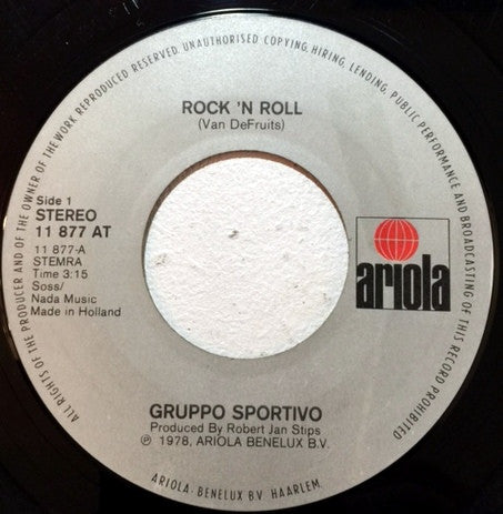 Gruppo Sportivo : Rock 'n Roll (7", Single)