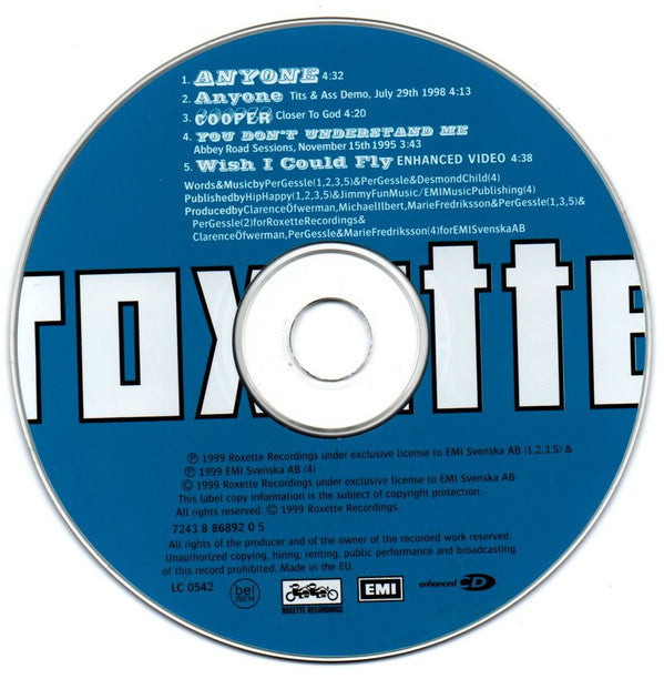 Roxette : Anyone (CD, Maxi, Enh)