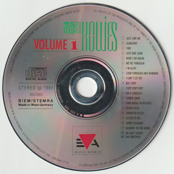 The Hollies : 25 Years - The Definitive Collection Vol.1 & Vol. 2 (2xCD, Comp)