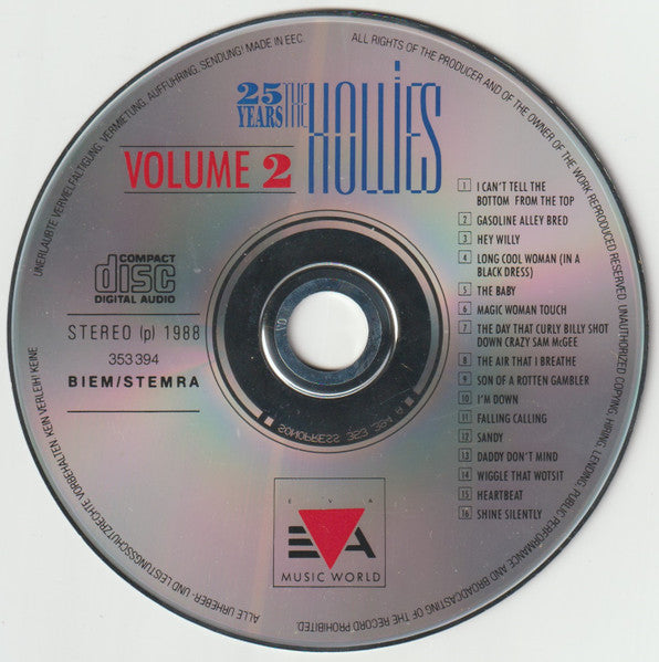 The Hollies : 25 Years - The Definitive Collection Vol.1 & Vol. 2 (2xCD, Comp)