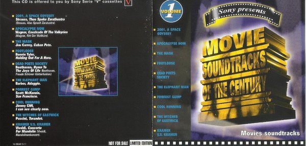 Various : Movie Soundtracks Of The Century Volume 1 (CD, Comp, Ltd, Promo)