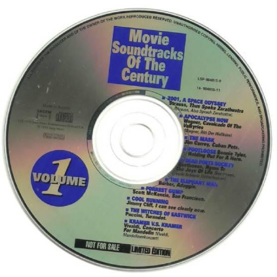 Various : Movie Soundtracks Of The Century Volume 1 (CD, Comp, Ltd, Promo)