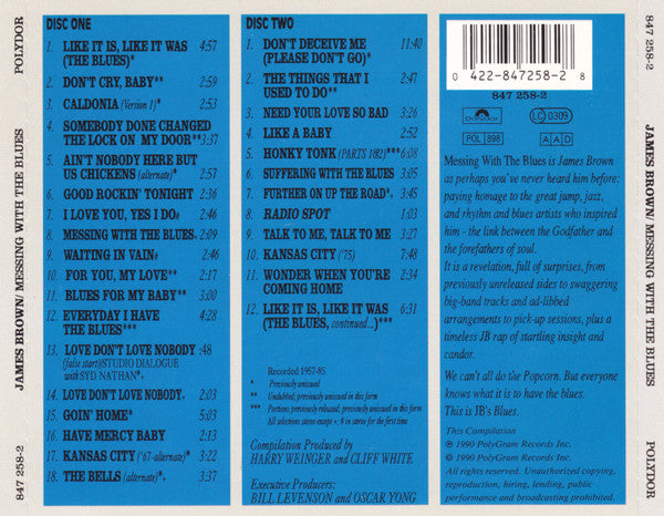 James Brown : Messing With The Blues (2xCD, Comp)