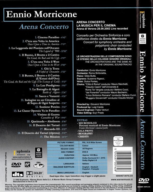 Ennio Morricone : Arena Concerto (DVD-V, Multichannel, PAL, All)
