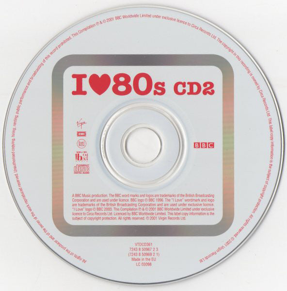 Various : I Love 80s (2xCD, Comp, M/Print)