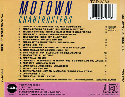 Various : Motown Chartbusters (CD, Comp)
