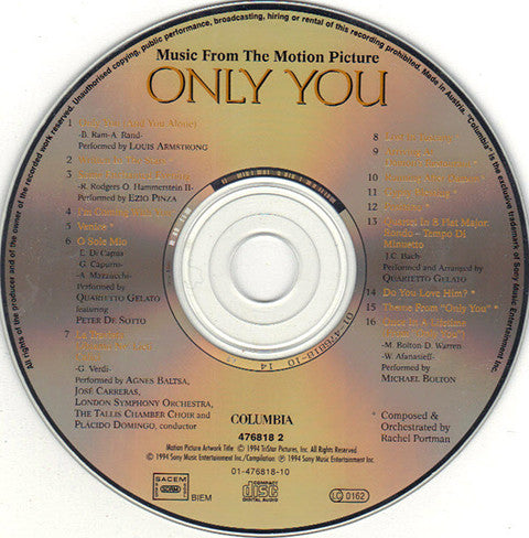 Rachel Portman, Various : Only You (Music From The Motion Picture) (CD, Comp)