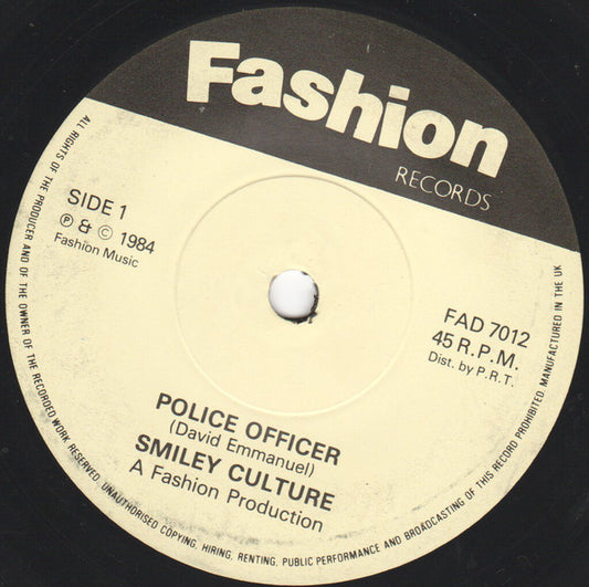 Smiley Culture / The Reprobates : Police Officer (7", Single, Sol)