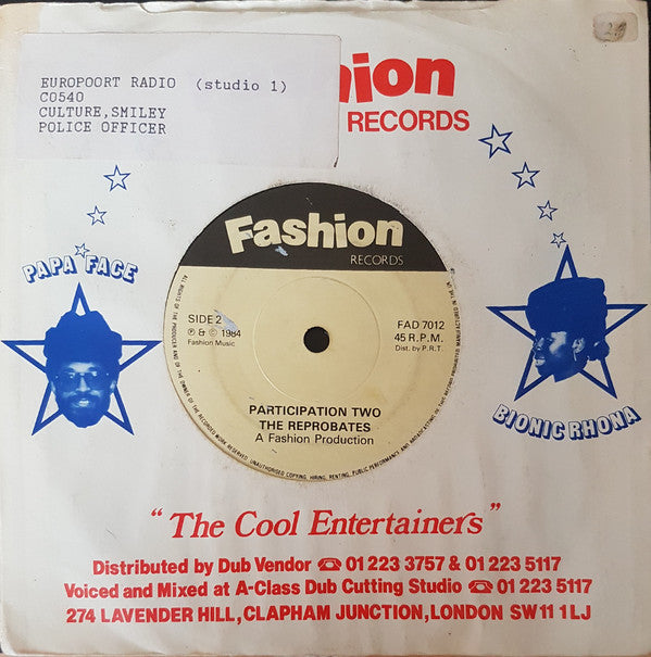 Smiley Culture / The Reprobates : Police Officer (7", Single, Sol)