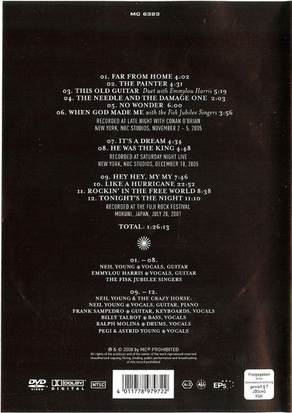 Neil Young Featuring Emmylou Harris & The Fisk Jubilee Singers : This Old Guitar (DVD-V, Unofficial, NTSC)