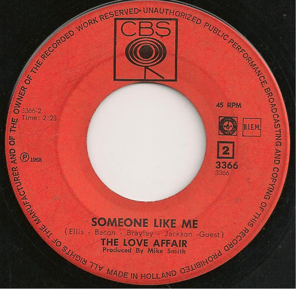 The Love Affair : Rainbow Valley (7", Single)