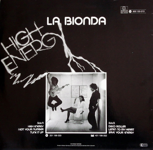 La Bionda : Disco Roller / Tune It Up (12")
