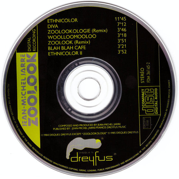 Jean-Michel Jarre : Zoolook (CD, Album, RE)
