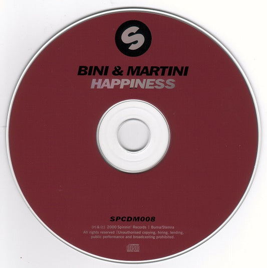 Bini & Martini : Happiness (CD, Maxi)