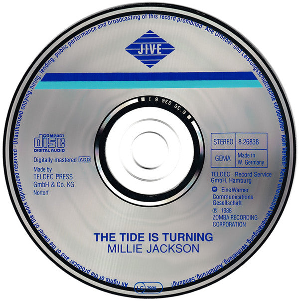 Millie Jackson : The Tide Is Turning (CD, Album)