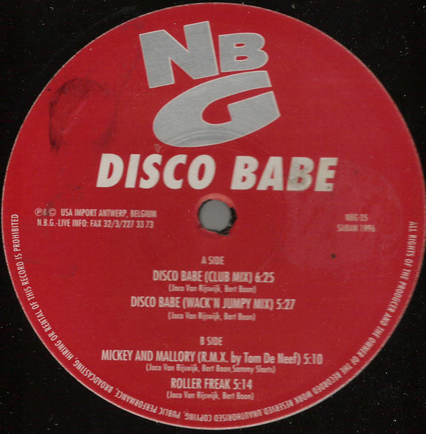 Natural Born Grooves : Disco Babe (12")