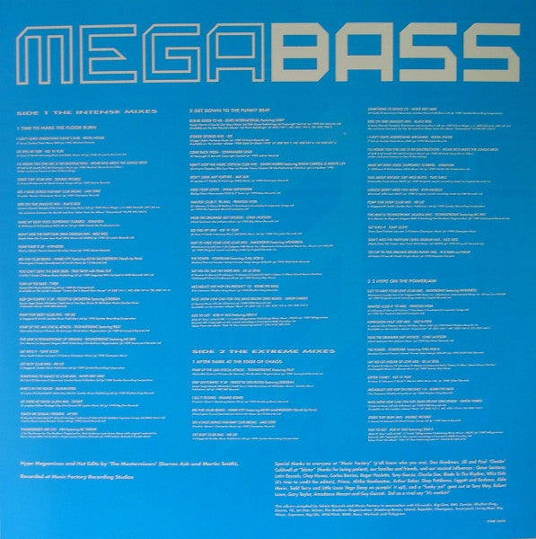 Megabass / The Mastermixers : The Intense Mixes / The Extreme Mixes (LP, Mixed)