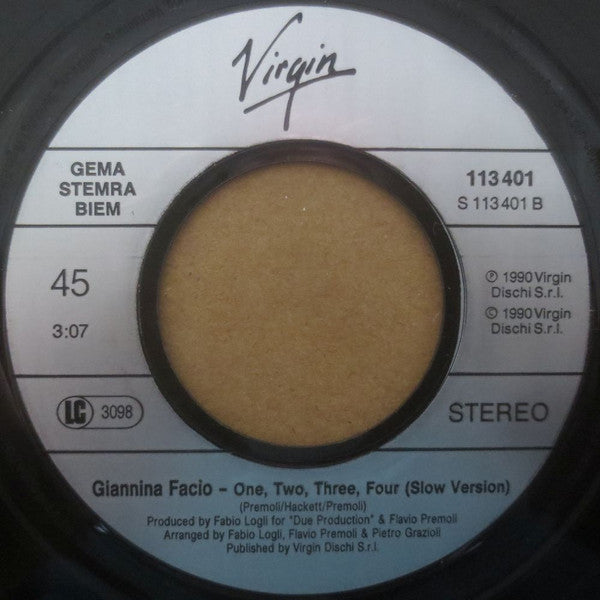 Giannina Facio : One, Two, Three, Four (7", Single)