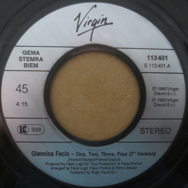 Giannina Facio : One, Two, Three, Four (7", Single)