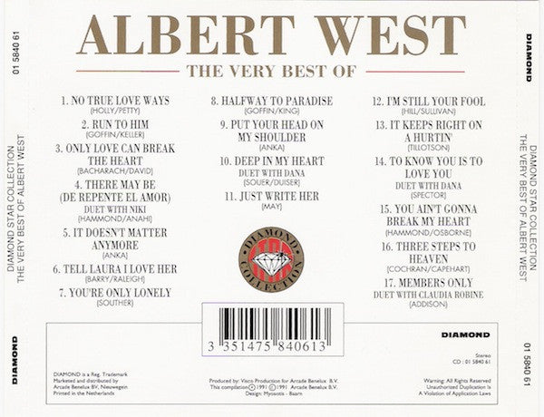 Albert West : The Very Best Of (CD, Album, RE)