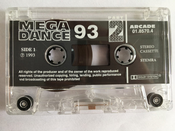 Various : Mega Dance 93 - Part 2 (Cass, Comp)
