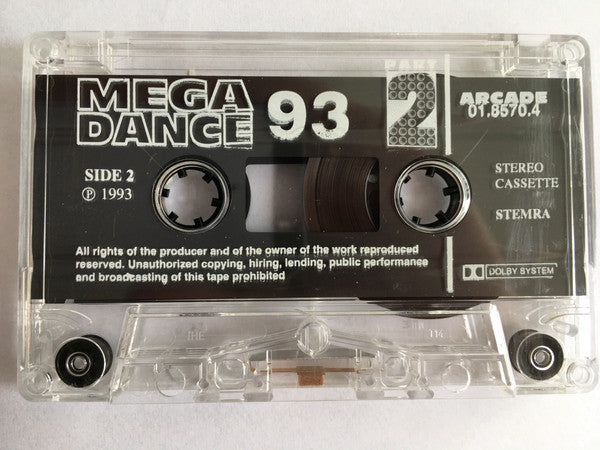 Various : Mega Dance 93 - Part 2 (Cass, Comp)