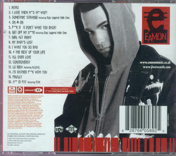 Eamon : I Don't Want You Back (CD, Album, Enh)