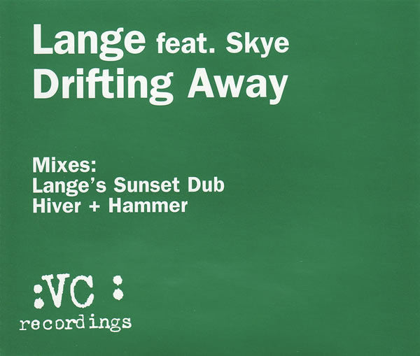 Lange Feat. Skye (2) : Drifting Away (CD, Single)