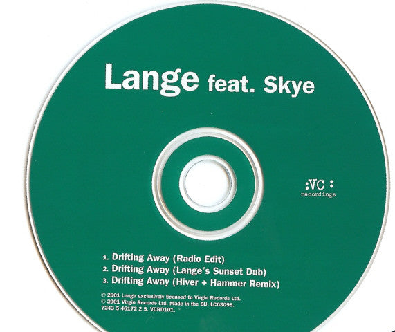 Lange Feat. Skye (2) : Drifting Away (CD, Single)
