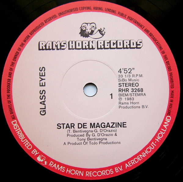 Glass Eyes : Star De Magazine (12", Single)