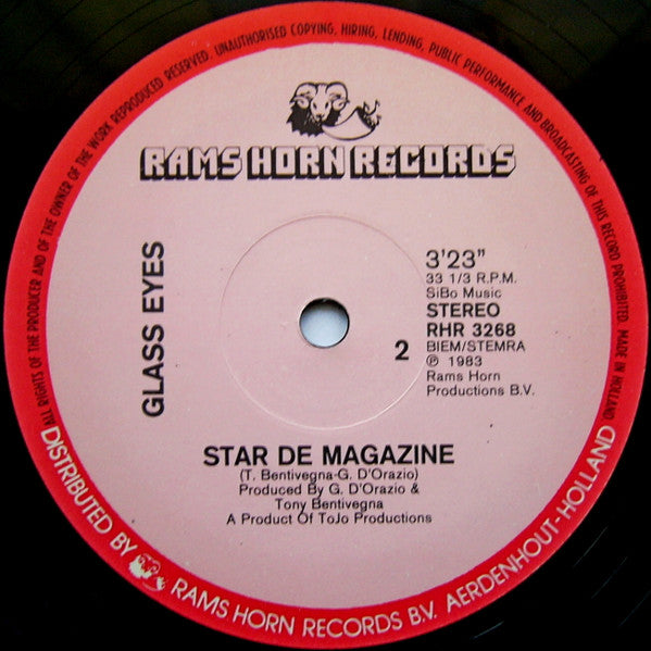 Glass Eyes : Star De Magazine (12", Single)
