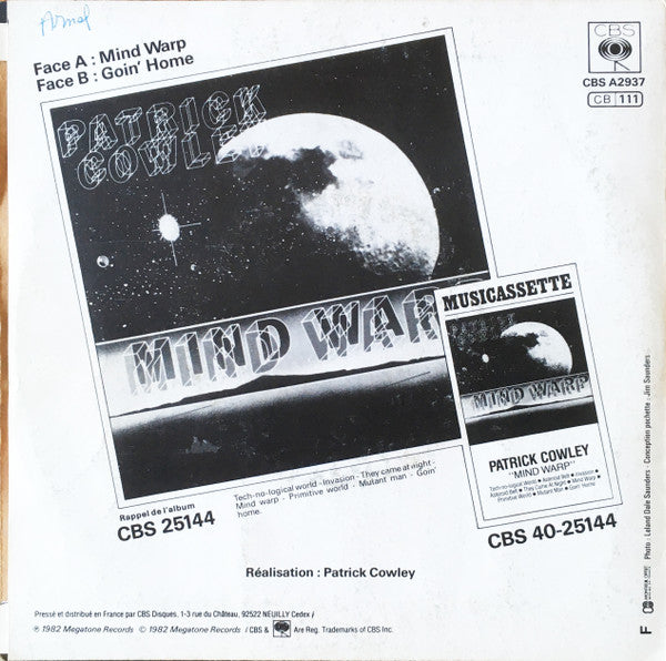 Patrick Cowley : Mind Warp (7", Single)