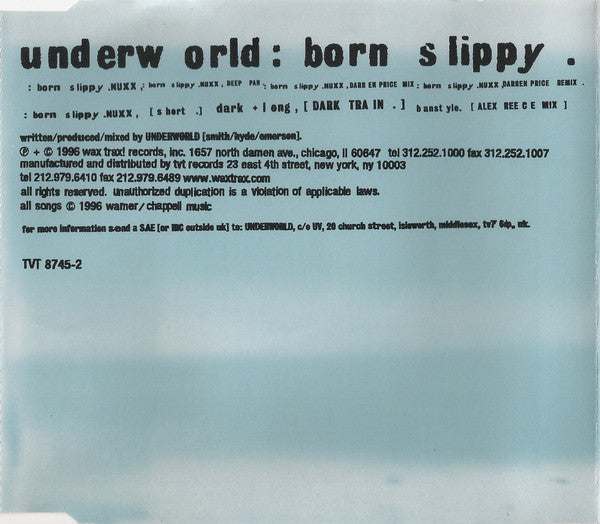 Underworld : Born Slippy (CD, Maxi)