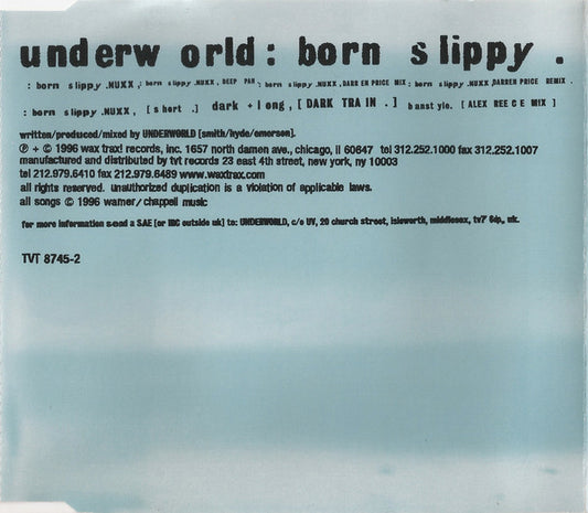 Underworld : Born Slippy (CD, Maxi)