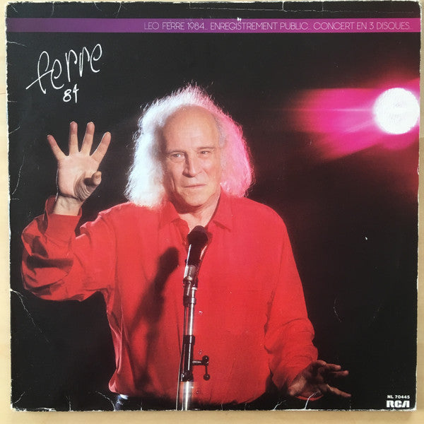 Léo Ferré : Ferré 84, Enregistrement Public (3xLP, Album)