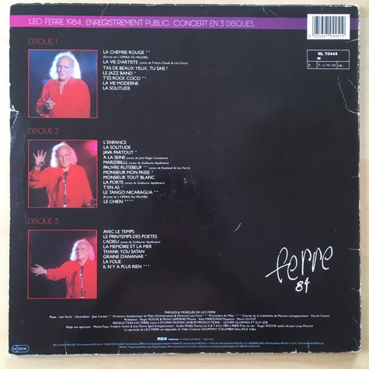 Léo Ferré : Ferré 84, Enregistrement Public (3xLP, Album)