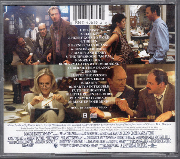 Randy Newman : The Paper (Music From The Motion Picture) (CD, Album)
