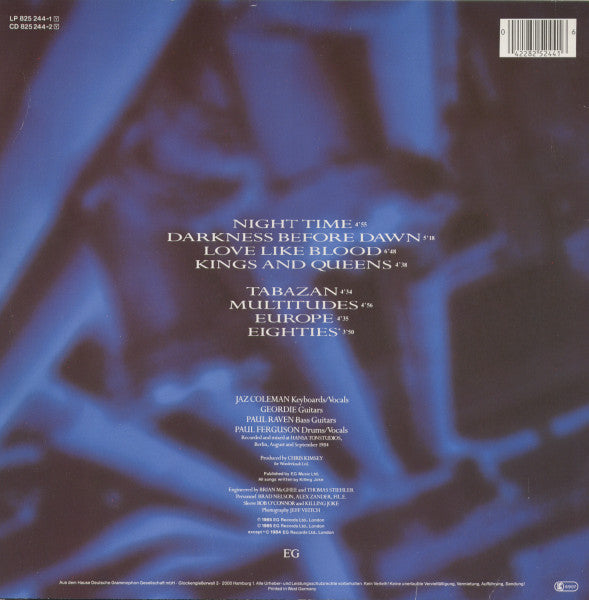 Killing Joke : Night Time (LP, Album)