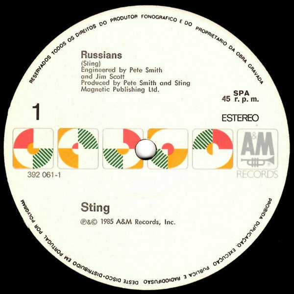 Sting : Russians (12", Maxi)