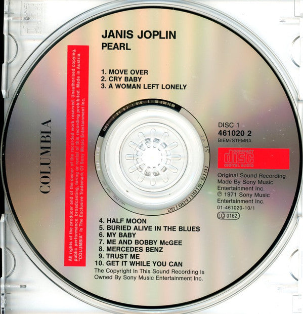 Janis Joplin : Pearl + I Got Dem Ol' Kozmic Blues Again Mama! (2xCD, Comp, RE)