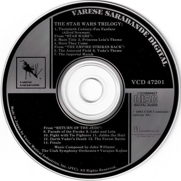John Williams (4), Varujan Kojian, Utah Symphony Orchestra : The Star Wars Trilogy (CD, Album)
