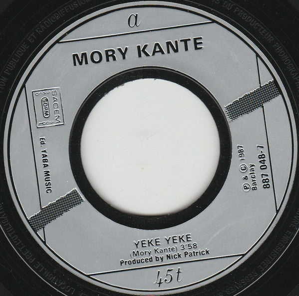 Mory Kanté : Yé Ké Yé Ké (7", Single)