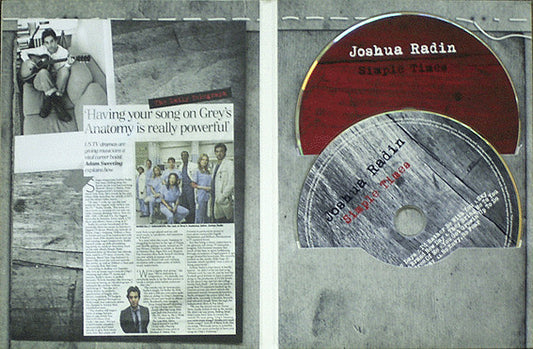 Joshua Radin : Simple Times (CD, Promo + DVD, Promo)
