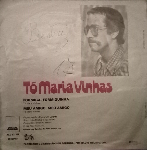 Tó Maria Vinhas : Formiga, Formiguinha (7", Single)