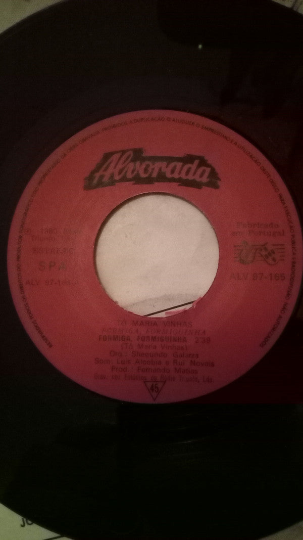 Tó Maria Vinhas : Formiga, Formiguinha (7", Single)